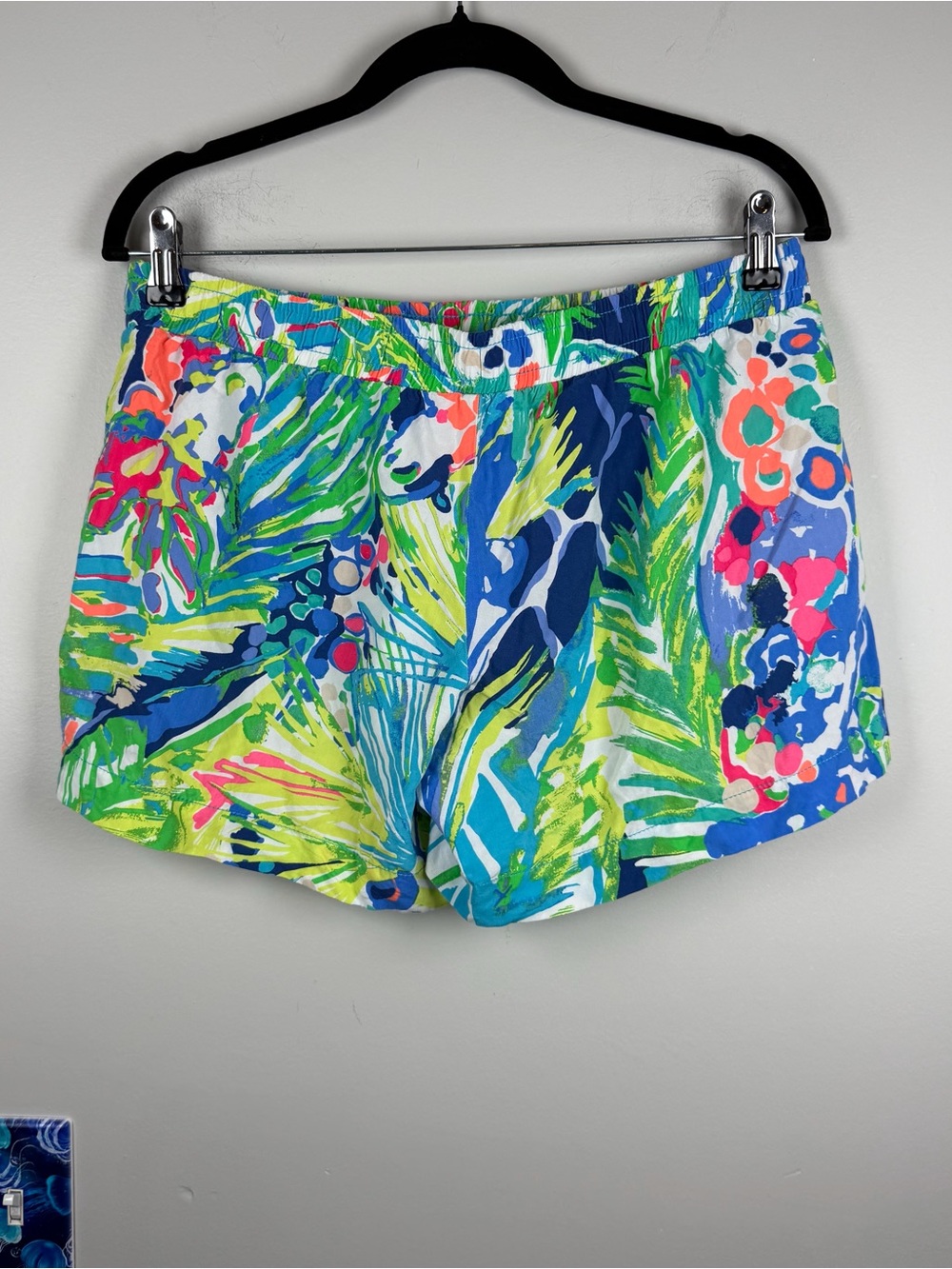 Lilly Pulitzer Katia Short Purrrfect Giraffe Print Rayon Pull On Shorts Medium - Picture 10 of 10